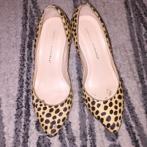 Loeffler Randall leopard print pumps, size 6.5